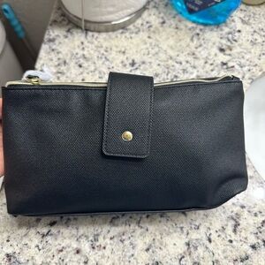 Lancome Elegant Fold Black Women's Cosmetic Clutch